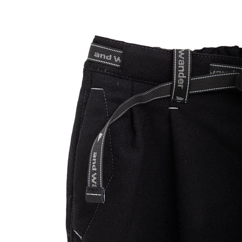 And Wander Rewool Tweed Wide Pants Black Degli Uberti
